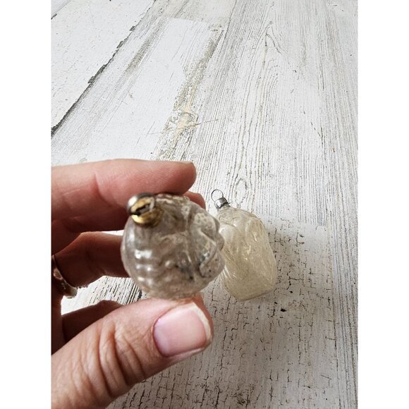 Antique Mercury glass star flower ornament glass Xmas tree - Picture 3 of 12